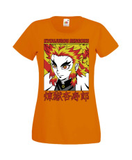 Дамска Тениска Manga Anime Demon Slayer Kyojuro Rengoku 02