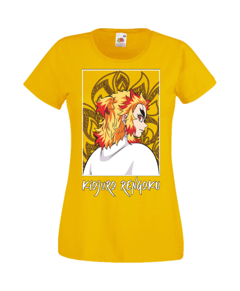 Дамска Тениска Manga Anime Demon Slayer Kyojuro Rengoku 03