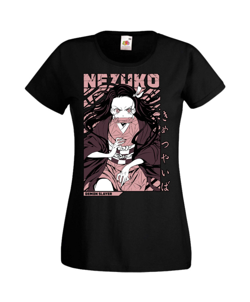 Дамска Тениска Manga Anime Demon Slayer Nezuko Kamado 01