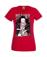 Дамска Тениска Manga Anime Demon Slayer Nezuko Kamado 01