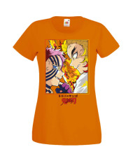 Дамска Тениска Manga Anime Demon Slayer Rengoku Vs Akaza