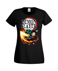 Дамска Тениска Manga Anime Demon Slayer Tanjiro Kamado 01