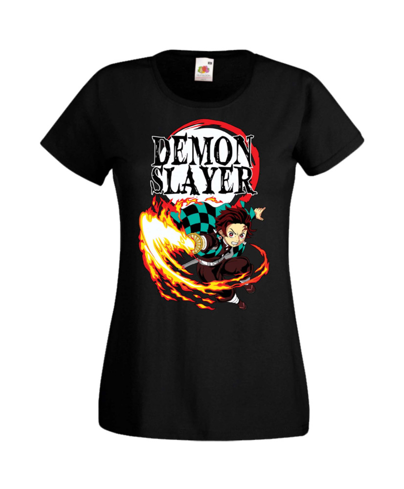 Дамска Тениска Manga Anime Demon Slayer Tanjiro Kamado 01