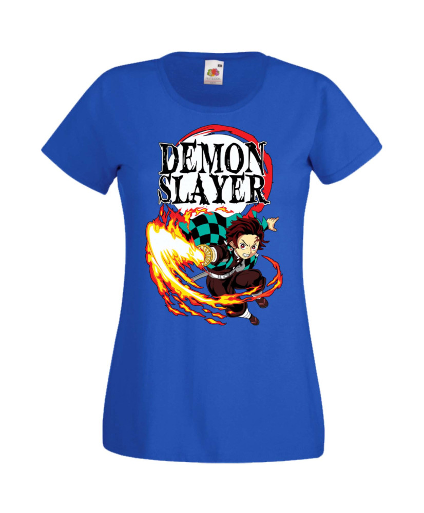 Дамска Тениска Manga Anime Demon Slayer Tanjiro Kamado 01