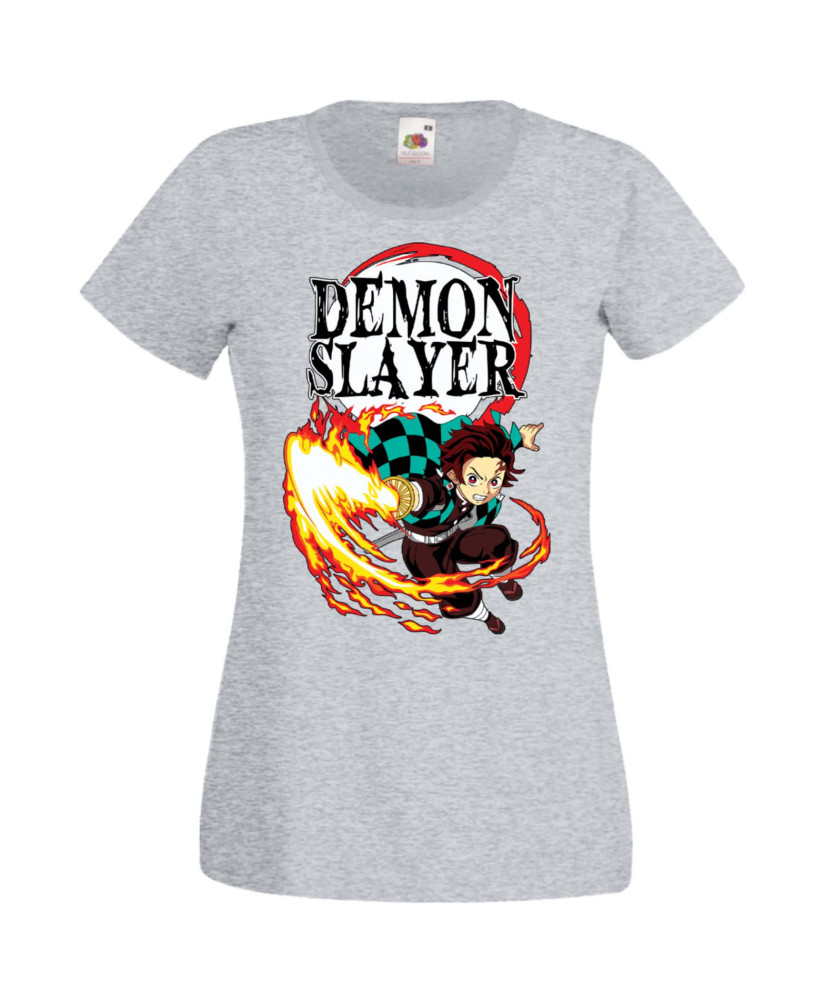Дамска Тениска Manga Anime Demon Slayer Tanjiro Kamado 01