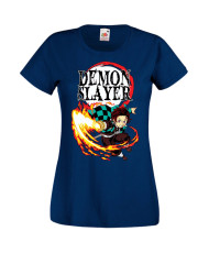 Дамска Тениска Manga Anime Demon Slayer Tanjiro Kamado 01