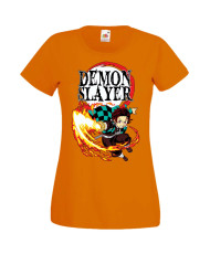 Дамска Тениска Manga Anime Demon Slayer Tanjiro Kamado 01