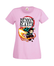 Дамска Тениска Manga Anime Demon Slayer Tanjiro Kamado 01