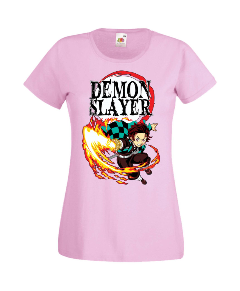 Дамска Тениска Manga Anime Demon Slayer Tanjiro Kamado 01