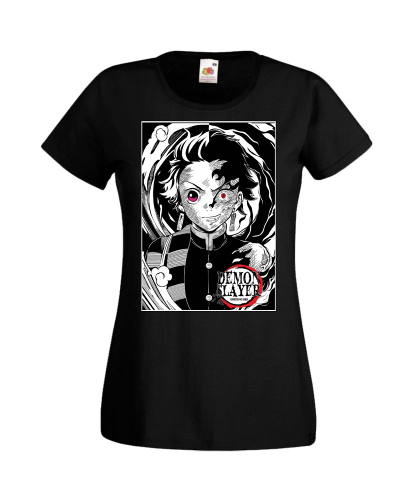Дамска Тениска Manga Anime Demon Slayer Tanjiro Kamado 02 Дамска Тениска Manga Anime Demon Slayer Tanjiro Kamado 02