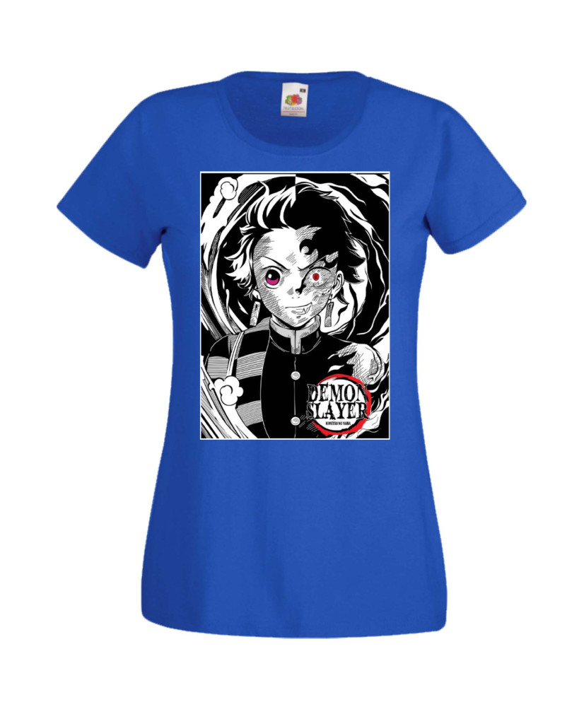 Дамска Тениска Manga Anime Demon Slayer Tanjiro Kamado 02 Дамска Тениска Manga Anime Demon Slayer Tanjiro Kamado 02