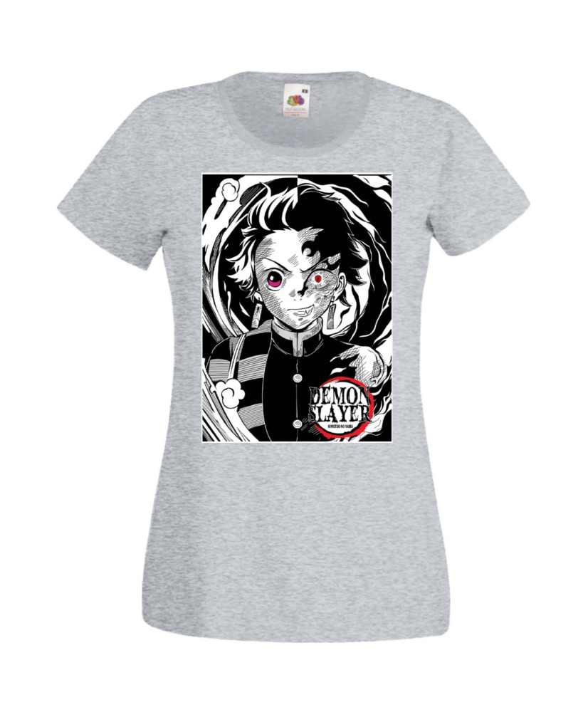 Дамска Тениска Manga Anime Demon Slayer Tanjiro Kamado 02 Дамска Тениска Manga Anime Demon Slayer Tanjiro Kamado 02