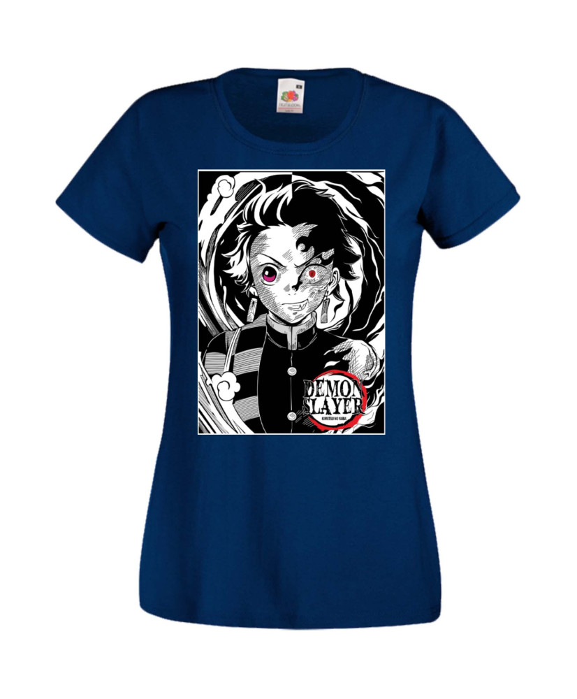 Дамска Тениска Manga Anime Demon Slayer Tanjiro Kamado 02 Дамска Тениска Manga Anime Demon Slayer Tanjiro Kamado 02