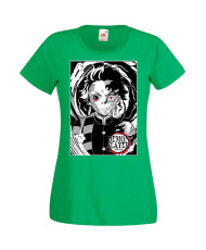 Дамска Тениска Manga Anime Demon Slayer Tanjiro Kamado 02