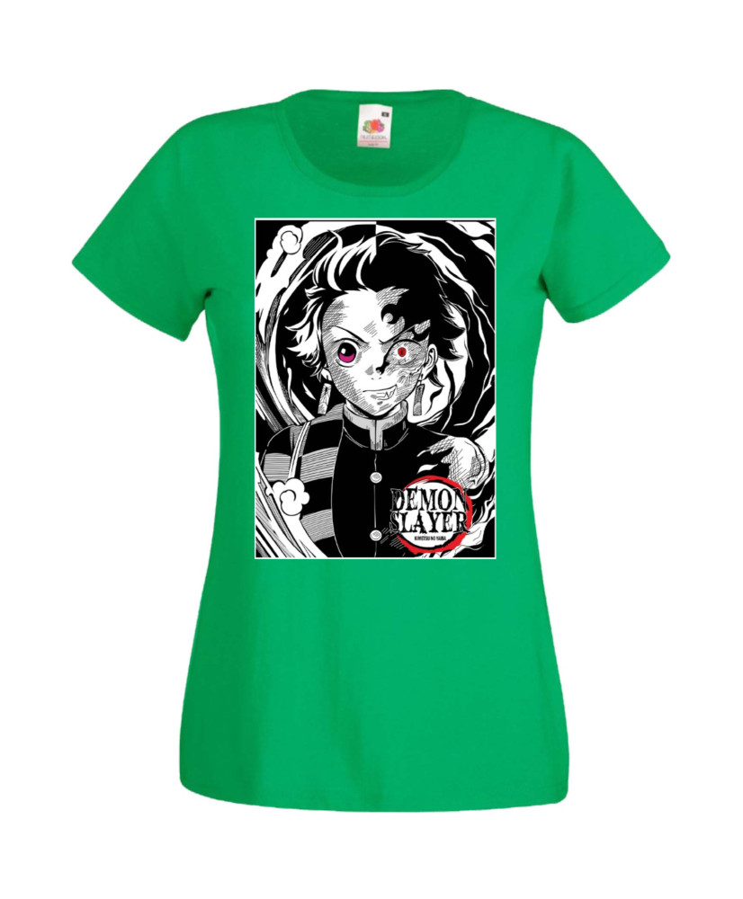 Дамска Тениска Manga Anime Demon Slayer Tanjiro Kamado 02