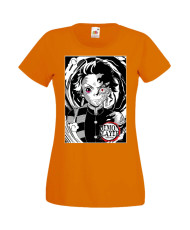 Дамска Тениска Manga Anime Demon Slayer Tanjiro Kamado 02