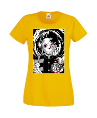 Дамска Тениска Manga Anime Demon Slayer Tanjiro Kamado 02