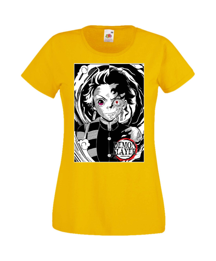Дамска Тениска Manga Anime Demon Slayer Tanjiro Kamado 02