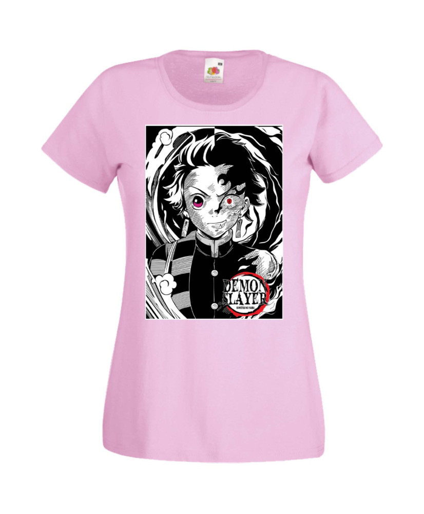 Дамска Тениска Manga Anime Demon Slayer Tanjiro Kamado 02 Дамска Тениска Manga Anime Demon Slayer Tanjiro Kamado 02