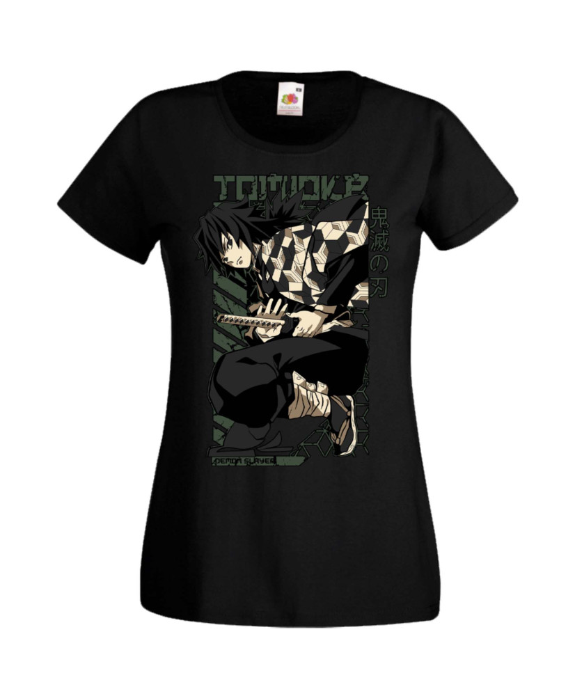 Дамска Тениска Manga Anime Demon Slayer Tomioka Gyuu Дамска Тениска Manga Anime Demon Slayer Tomioka Gyuu