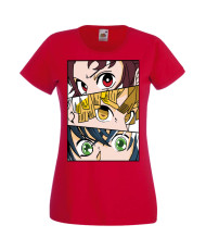 Дамска Тениска Manga Anime Demon Slayer Trio