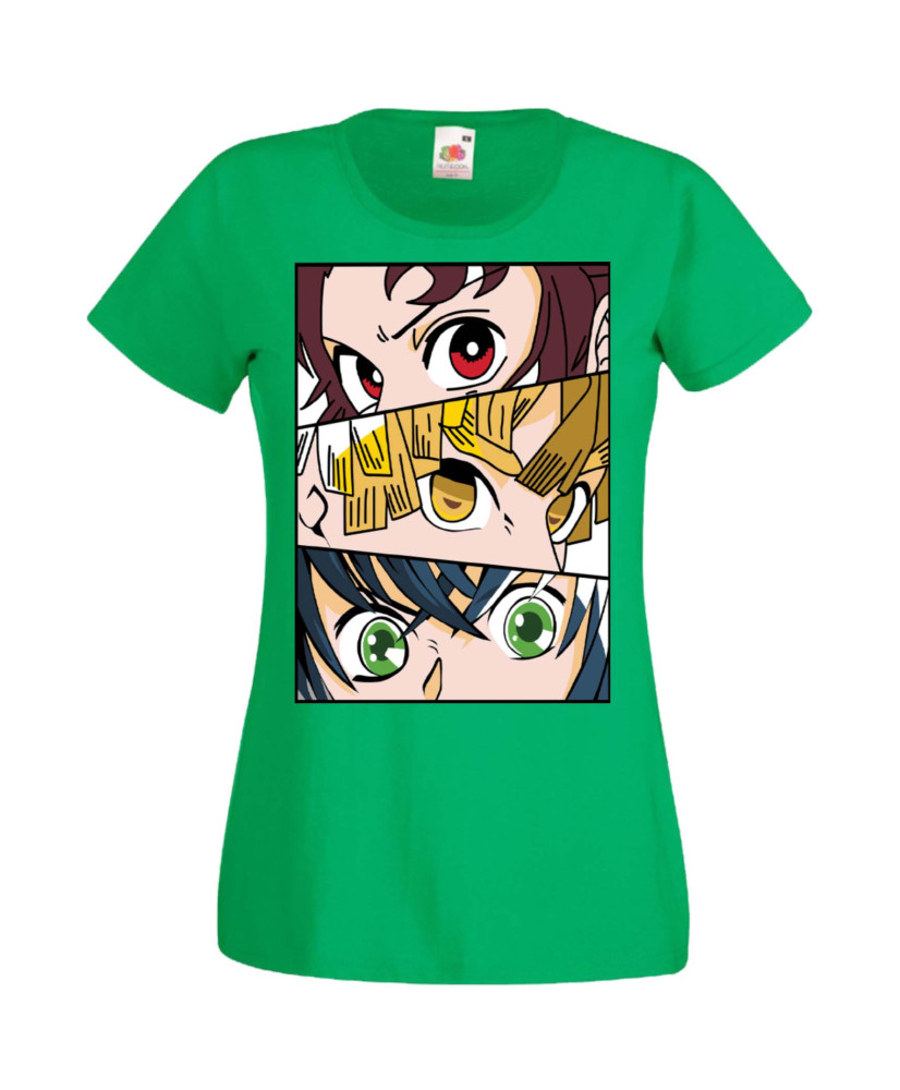Дамска Тениска Manga Anime Demon Slayer Trio