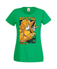 Дамска Тениска Manga Anime Demon Slayer Zenitsu Agatsuma