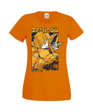 Дамска Тениска Manga Anime Demon Slayer Zenitsu Agatsuma
