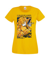 Дамска Тениска Manga Anime Demon Slayer Zenitsu Agatsuma