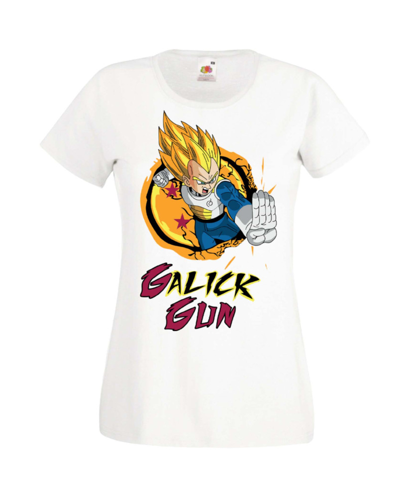 Дамска Тениска Manga Anime Dragon Ball Z Vegeta Galick Gun