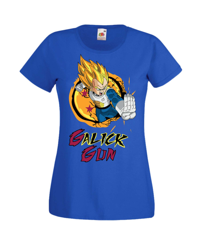 Дамска Тениска Manga Anime Dragon Ball Z Vegeta Galick Gun