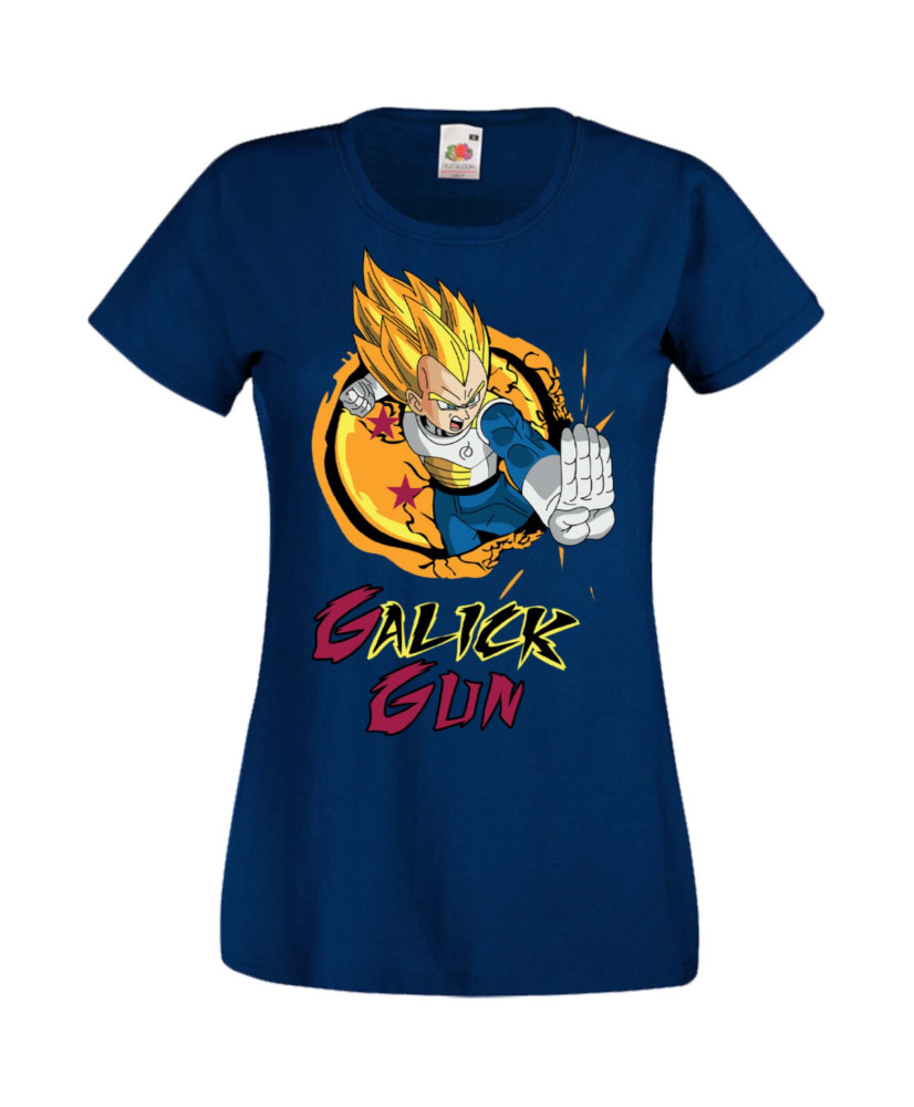 Дамска Тениска Manga Anime Dragon Ball Z Vegeta Galick Gun