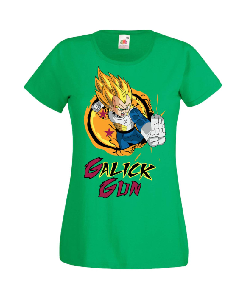 Дамска Тениска Manga Anime Dragon Ball Z Vegeta Galick Gun