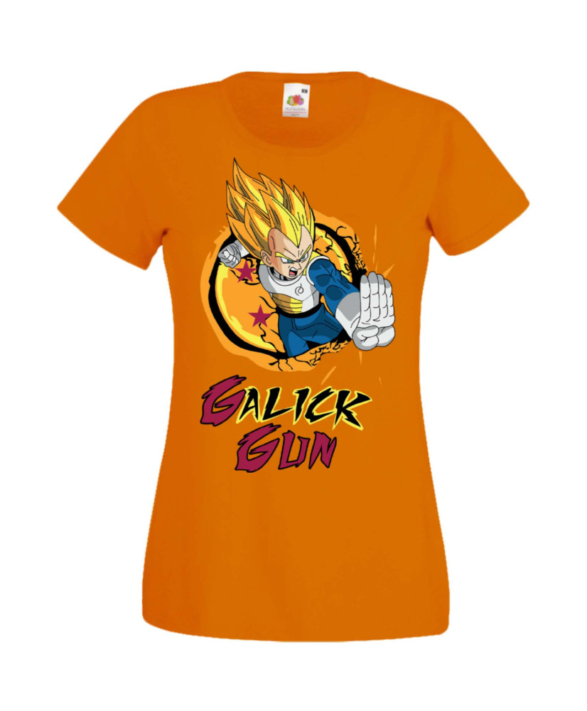 Дамска Тениска Manga Anime Dragon Ball Z Vegeta Galick Gun