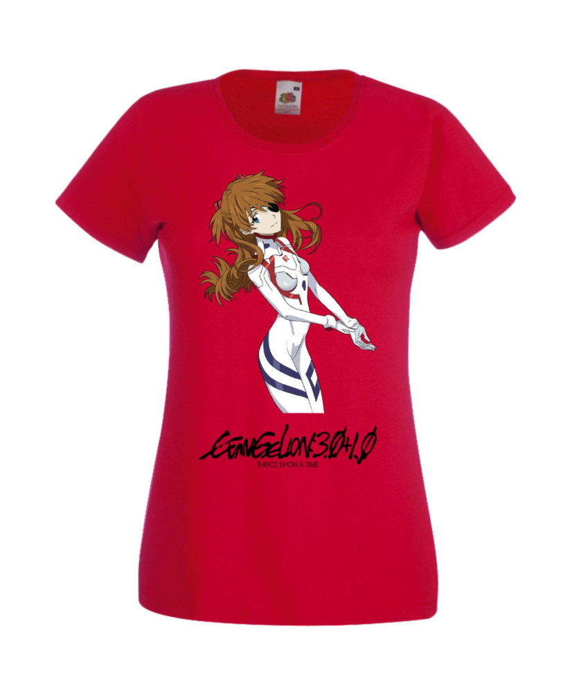 Дамска Тениска Manga Anime Evangelion Asuka Langley Soryu Дамска Тениска Manga Anime Evangelion Asuka Langley Soryu