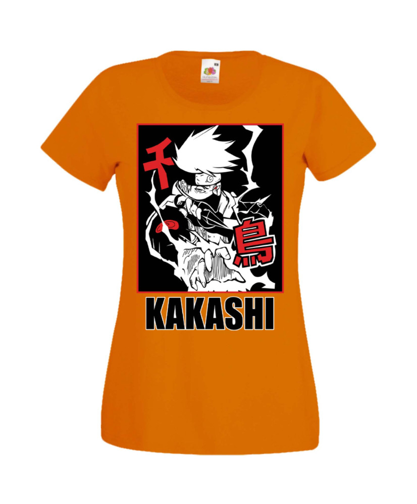 Дамска Тениска Manga Anime Naruto Hatake Kakashi 04 Chidori Дамска Тениска Manga Anime Naruto Hatake Kakashi 04 Chidori