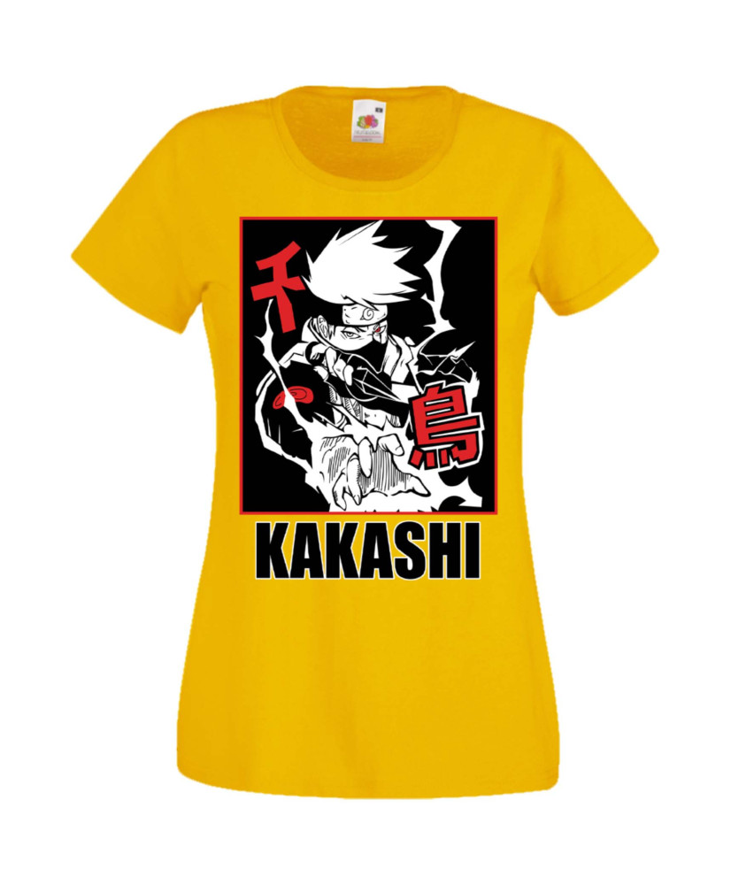 Дамска Тениска Manga Anime Naruto Hatake Kakashi 04 Chidori