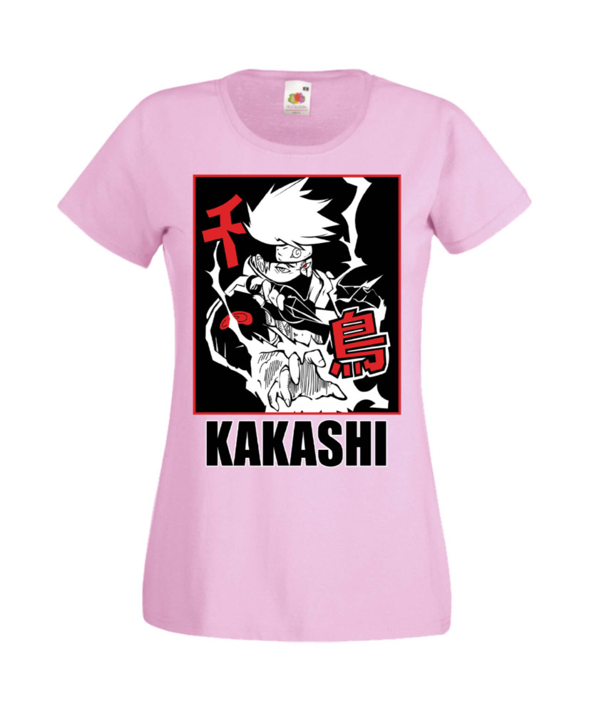 Дамска Тениска Manga Anime Naruto Hatake Kakashi 04 Chidori Дамска Тениска Manga Anime Naruto Hatake Kakashi 04 Chidori