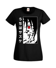 Дамска Тениска Manga Anime Naruto Sasuke Uchiha 01