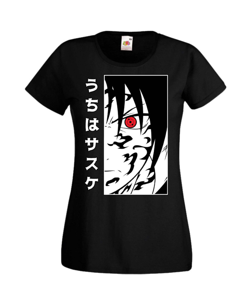 Дамска Тениска Manga Anime Naruto Sasuke Uchiha 01