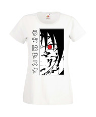 Дамска Тениска Manga Anime Naruto Sasuke Uchiha 01