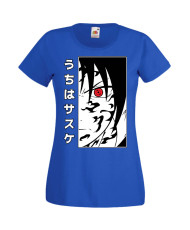 Дамска Тениска Manga Anime Naruto Sasuke Uchiha 01