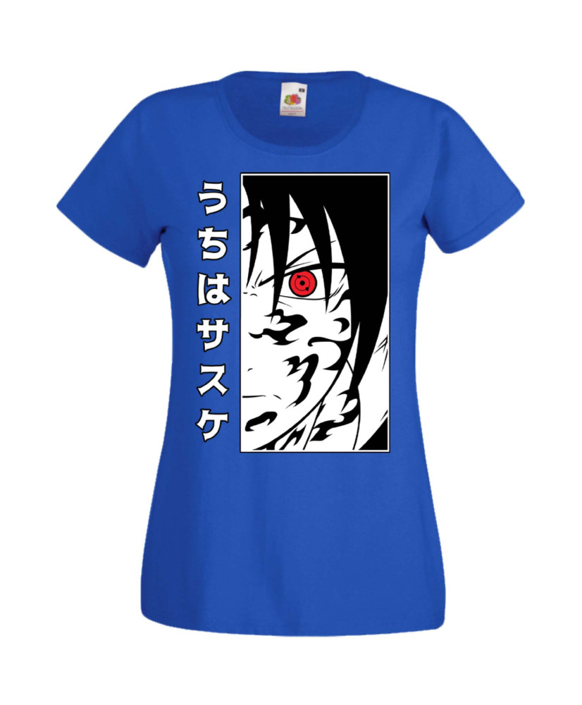 Дамска Тениска Manga Anime Naruto Sasuke Uchiha 01