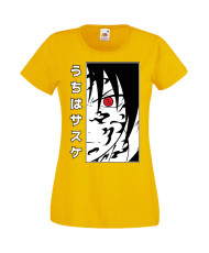Дамска Тениска Manga Anime Naruto Sasuke Uchiha 01