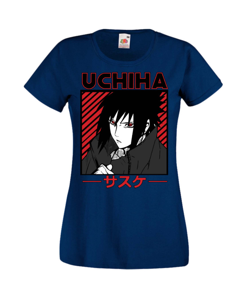 Дамска Тениска Manga Anime Naruto Sasuke Uchiha 02