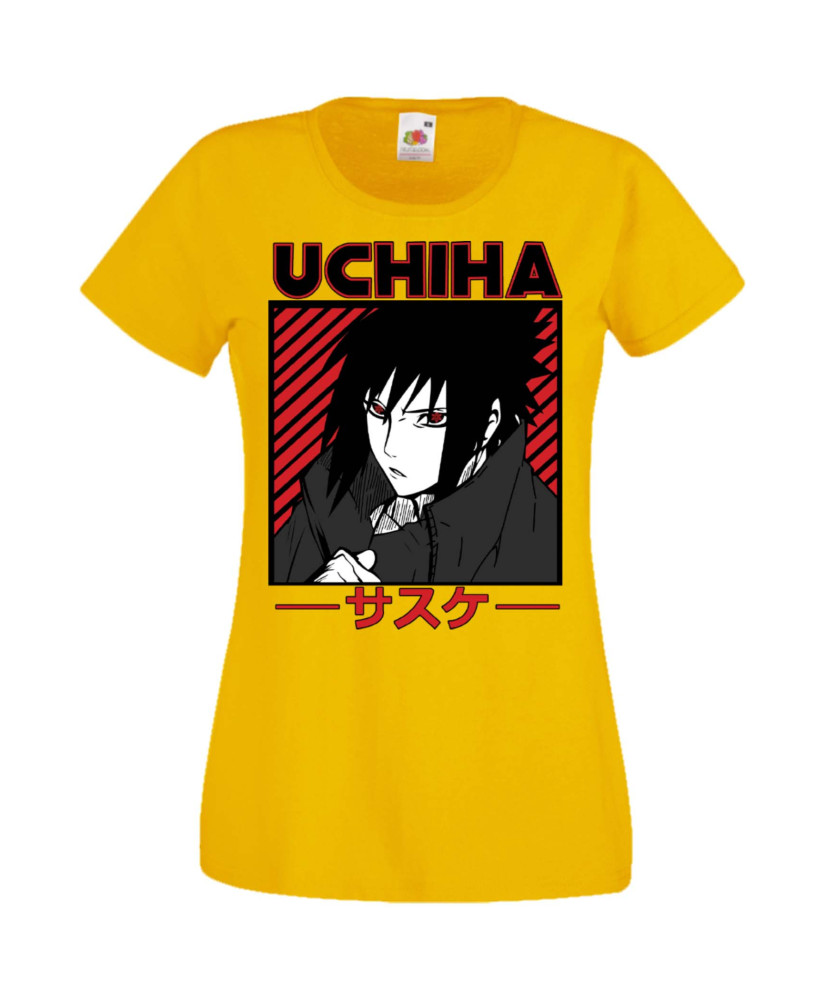 Дамска Тениска Manga Anime Naruto Sasuke Uchiha 02