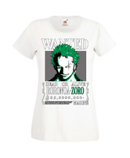 Дамска Тениска Manga Anime One Piece Roronoa Zoro 01