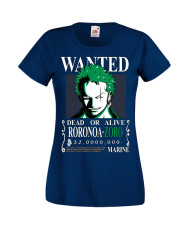 Дамска Тениска Manga Anime One Piece Roronoa Zoro 01