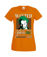 Дамска Тениска Manga Anime One Piece Roronoa Zoro 01