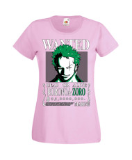 Дамска Тениска Manga Anime One Piece Roronoa Zoro 01